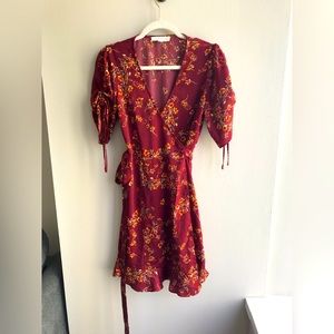 Floral Wrap Dress